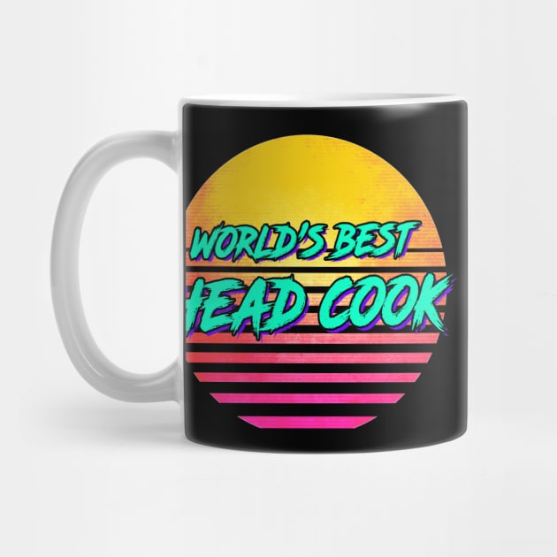 Funny Head Cook Retro 1980s Gift by GWENT